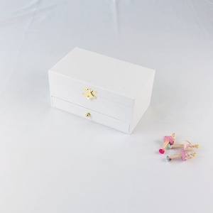 Boîte à <span class=keywords><strong>musique</strong></span> de luxe DIY pour filles Ever Bright, Joyeux Anniversaire, en bois blanc pur, manivelle manuelle, écologique, en MDF et papier, son des années <span class=keywords><strong>60</strong></span> - Product Image 5