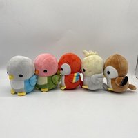Vente en gros mini peluche personnalisée mignon hibou coloré oiseau perroquet peluche pour enfants