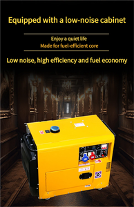 เครื่องกำเนิดไฟฟ้าแบบเงียบ 8KW 10KW ระบบสตาร์ทอัตโนมัติ สำหรับใช้สำรองไฟบ้านและตั้งแคมป์กลางแจ้ง ทำงานเงียบ รุ่นขายดี - Product Image 5