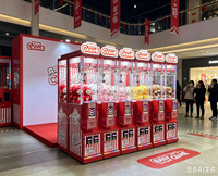 Mini-grue à pinces commerciale à monnayeur, jeu d'arcade à prix avec affichage LED, en métal, pour centres de jeux, centres commerciaux et parcs d'attractions