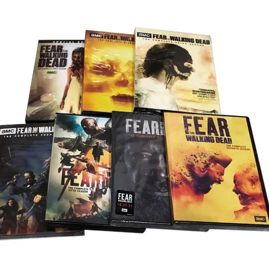 Fear the Walking Dead musim 1-7 gratis ongkir shopify film DVD acara TV film pabrikan factory supply 27dvd disc