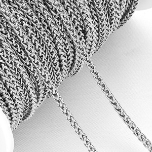 سلسلة حبل الفولاذ المقاوم للصدأ مجوهرات سلسلة كابل القمح ديي - Product Image 1