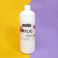 Peinture acrylique à base d'eau non toxique 500 ml, haute couvrance, lot de 36 couleurs pour artistes, dessin, verre, papier, toile