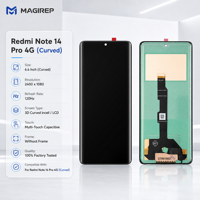 Écran tactile MAGIREP en gros pour Redmi Note 14 Pro 4G 6,6 pouces incurvé Incell sans cadre, emballage personnalisé, prix usine