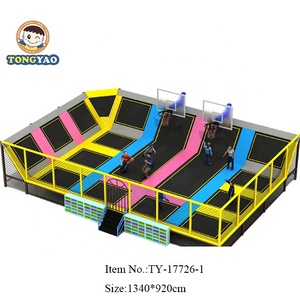 Indoor Kids Playground Soft Play Ball Pits Combo Bungee Jumping Mat Big <b>Bed</b> <b>Slide</b> Outdoor ft Trampoline Park - Product Image 6