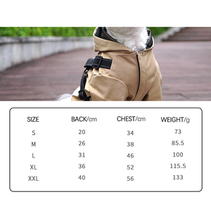 Harnais de gilet en polyester pour chien, imperméable réfléchissant à la mode pour animaux de compagnie, vêtements imperméables d'été et de printemps pour animaux de compagnie, sangles de poitrine, vente en gros - Product Image 6