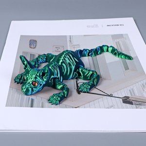 วัชชีน 3D ฟิกเกอร์คริสตัล PLA แบบยืดหยุ่น วัสดุปลอดภัยสำหรับเด็ก ของเล่นข้อต่อขยับได้ ตกแต่งได้ แอคชั่นเอนเคาน์เตอร์ แคทส์ - Product Image 3