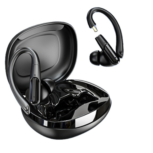 Upgrade Detachable Ear Hook in Ear Headphones for Sports Waterproof Bluetooth Wireless Earbuds HD Sound Bluetooth Earphones
