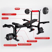 Banc de musculation Excel portable réglable avec support d'haltères équipement de gymnastique à domicile pour banc de presse et entraînement au squat