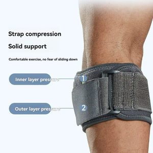 Genouillères <span class=keywords><strong>de</strong></span> soutien articulaire respirantes antidérapantes en Spandex fin pour le badminton, réglables, avec ressort <span class=keywords><strong>de</strong></span> rappel puissant pour un soutien et une récupération améliorés - Product Image 3