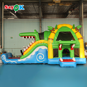 Sayok 23ft thương mại cấp Nhà trả lại kết hợp lớn cá sấu <span class=keywords><strong>Inflatable</strong></span> nhà trả lại nhảy lâu đài bouncy - Product Image 4