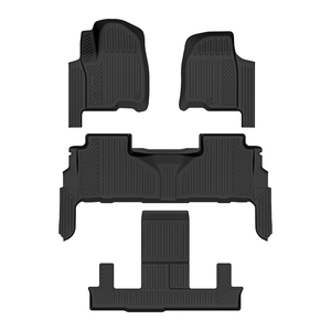 Juego Completo de Alfombrillas de Piso para Automóvil 3D TPE Antideslizantes para GMC Yukon 2021-2025, 7 Asientos, 3 Piezas, Accesorios Interiores - Product Image 2