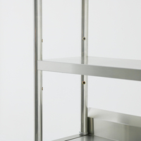 Prix usine Équipement de cuisine commerciale Table de travail de préparation en acier inoxydable 304/201 avec étagère supérieure pour Table de restauration de cuisine