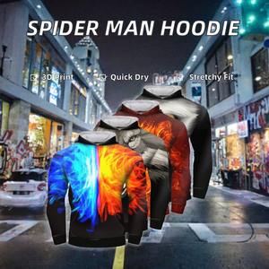 Sudadera con Capucha de Superhéroe con Estampado 3D para Hombre, para Gimnasio y Deportes - Product Image 2