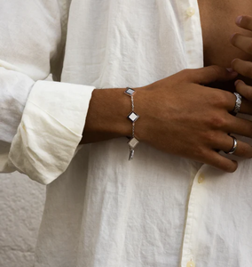 Inspire Jewelry Acero inoxidable personalizado BALEARES pulsera de plata encantos joyería para hombres y novio pulsera al por mayor - Product Image 2