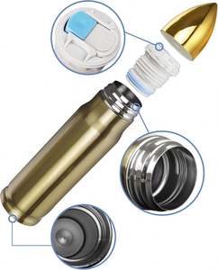 Bouteille isotherme personnalisée avec logo, 350 ml, 500 ml, 1000 ml, en acier inoxydable 304, gobelet isotherme en forme de balle - Product Image 4