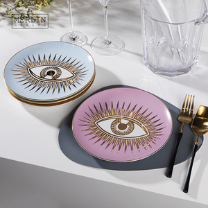 Assiettes décoratives <span class=keywords><strong>Merlin</strong></span> Living, œil porte-bonheur, décoration d'intérieur, assiette à fruits, accessoires en porcelaine, décoration de table pour assiettes, ensemble d'assiettes - Product Image 2