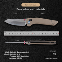 Couteau de poche pliant tactique exclusif en acier Damas avec manche G10 pour la chasse, le camping et la survie en extérieur – Vente en gros personnalisée OEM
