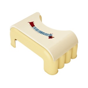 Children's Plastic Toilet Stool With Footrest Large Straight Body For Kids Potty Training - Product Image 5