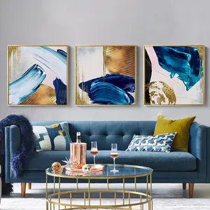 Set of 3 Newest Design Abstract Canvas Wall Art Decor Colourful Modern Painting for living room