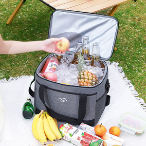 Lunch Bag Insulated Large Capacity Square Oxford Cloth Outdoor Portable Cooler Bag - Product Image 2