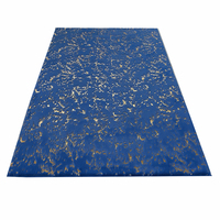 Tapis shaggy de luxe moderne en fausse fourrure dorée, super doux, en polyester, avec envers antidérapant, à poils épais, en toile feutrée pour salon