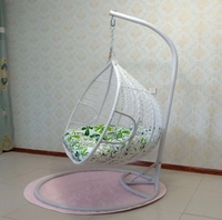 Panier en rotin d'oeufs de jardin extérieur populaire chaises de balançoire suspendues pour la vente en gros