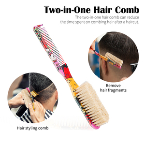 Sikat pembersih rambut grafiti pria, alat perawatan jenggot & jenggot plastik 2 in 1 - Product Image 4