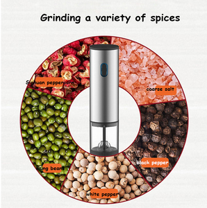 Stainless Steel Electric Salt and Pepper <strong>Grinder</strong> Set Salt Pepper <strong>Mill</strong> Automatic Electric Spice <strong>Grinder</strong> - Product Image 3