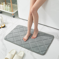 Tapis de bain en mousse à mémoire de forme douce, antidérapant, absorbant, pour salle de bain, douche et cuisine