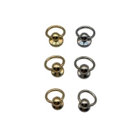 Rivets à tête bombée en alliage de zinc de 7 mm/8 mm/10 mm et accessoires pour sacs, chaussures et bottes