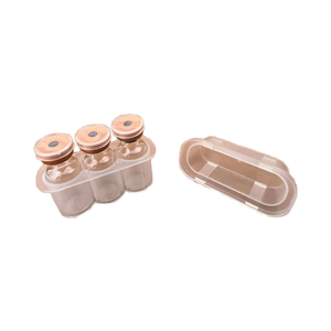 Wholesale Custom 3ml 3-units Sterile Cosmetic <b>Storage</b> <b>Box</b> Plastic Small Vial Holder Embossing Recycled <b>Materials</b> for Small Vials - Product Image 2
