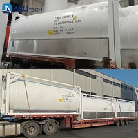 Réservoir ISO T75 de 10 pieds, conception ASME, pour service dédié d'oxygène liquide, d'azote ou d'argon