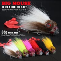 Spinpoler Big Mouse Leurre de pêche en PVC pour gros poissons de mer, pêche à la traîne en eau salée, équipement de pêche au maquereau et au poisson-chat