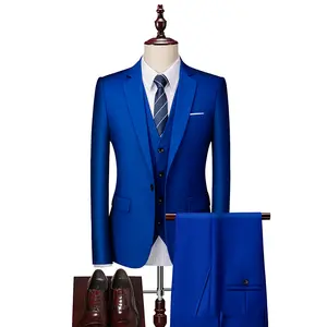 OEM Custom High Quality blazer hombre formal Groom Suit For Wedding Business Suit Plus Size Men Suit 3 Pieces
