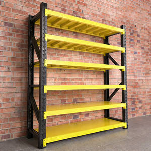 Estanterías de Acero Ajustables Sin Tornillos de Alta Resistencia, Capacidad de Carga de 500 kg/Nivel, Sistema de Estanterías de Almacenamiento <span class=keywords><strong>Industrial</strong></span> Apilables para Almacén - Product Image 1