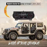 Speedometer dasbor kluster Digital mobil kustom, untuk Jeep Wrangler JL Gladiator j-max 2018-2021 Android Radio