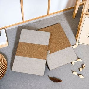 Vente directe, logo personnalisable, ensemble de carnet en liège patchwork A5, cadeaux d'affaires écologiques et créatifs pour la promotion - Product Image 3