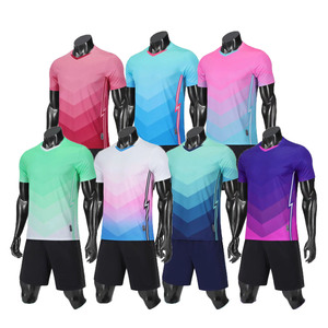Conjunto de uniforme de fútbol para adultos, camisetas de fútbol con sublimación, venta al por mayor, Tailandia, nuevo modelo, <span class=keywords><strong>2022</strong></span> - Product Image 1