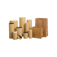 Cylindre en papier kraft de haute qualité boîte-cadeau sous-vêtements chaussettes tube d'emballage de vêtements