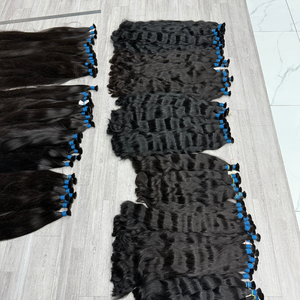 Meilleure qualité doux soyeux 100% non transformés naturel Remy Super Double dessiné brut vietnamien cheveux humains vierge en vrac Extension de cheveux - Product Image 3