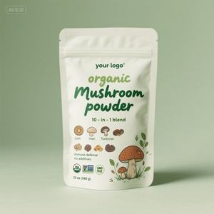 Compléments alimentaires en poudre de champignons biologiques pour adultes, qualité alimentaire, emballage personnalisable, durée de conservation de 2 ans, vente en gros - Product Image 1