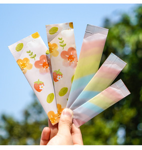 Colorato lungo foglio di alluminio <span class=keywords><strong>Stand</strong></span> up sacchetto di media cucitura Mini sacchetto di prova per il latte di tè farina di ricambio in polvere per piccole confezioni - Product Image 1