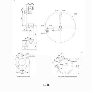 Robot Colaborativo de Seis Ejes FR10 FR16 10KG 16kg con Motor PLC, Alcance de 1034mm, Uso Industrial para Restaurantes/Cocina de Pollo Frito - Product Image 2