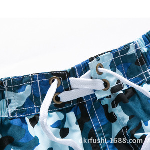 Heren zomer camouflage strandshorts tot op de knie, surfshorts - Product Image 3