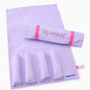 Bolsa Enrollable para Mahjong, Personalizada, Multiusos, de Nailon Morado, con Cierre de Botón, Grande (Más de 50 cm) - Product Image 1