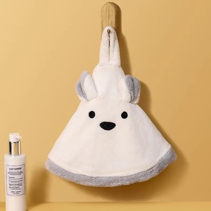 Paño de Limpieza para Manos, No Desprende Pelusas, para Baño Infantil, de Felpa Coral, Ecológico, Altamente Absorbente, con Cordón, para Limpieza del Hogar - Product Image 2