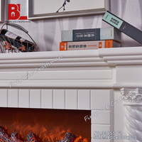 Prix du fournisseur d'usine, cheminée sculptée, décorative, cheminée électrique, entourage de cheminée