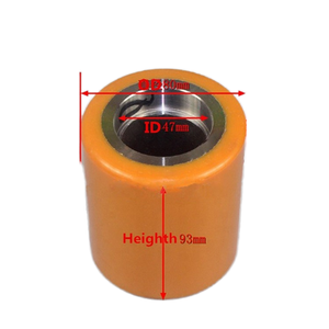 Roues roulants en polyuréthane résistantes à l'usure, pour cric/palette de camion, prix d'usine, livraison gratuite - Product Image 1