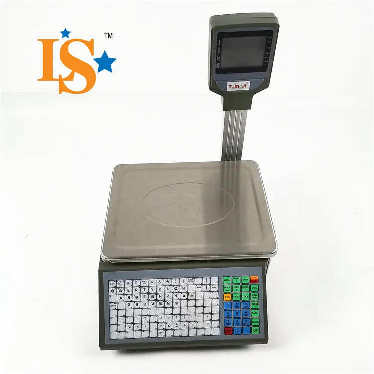 Báscula de pesaje Digital LP16YD, balanza electrónica con código de barras con impresión de etiquetas